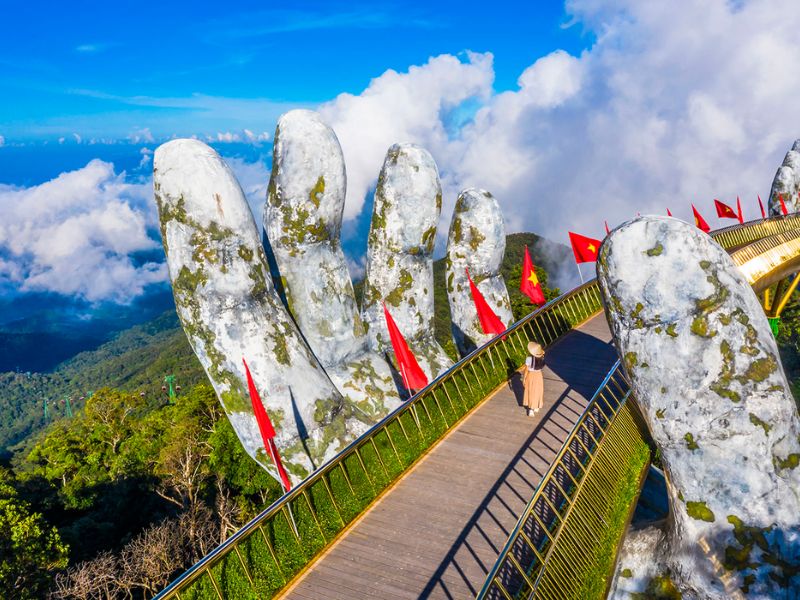 best time to visit central vietnam da nang gold bridge